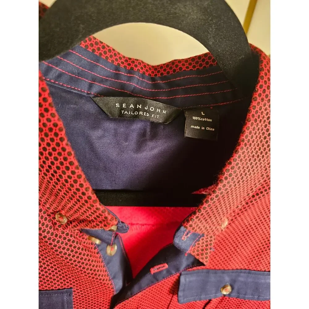 Sean John 100% Cotton Tailored Fit Contrast Polo